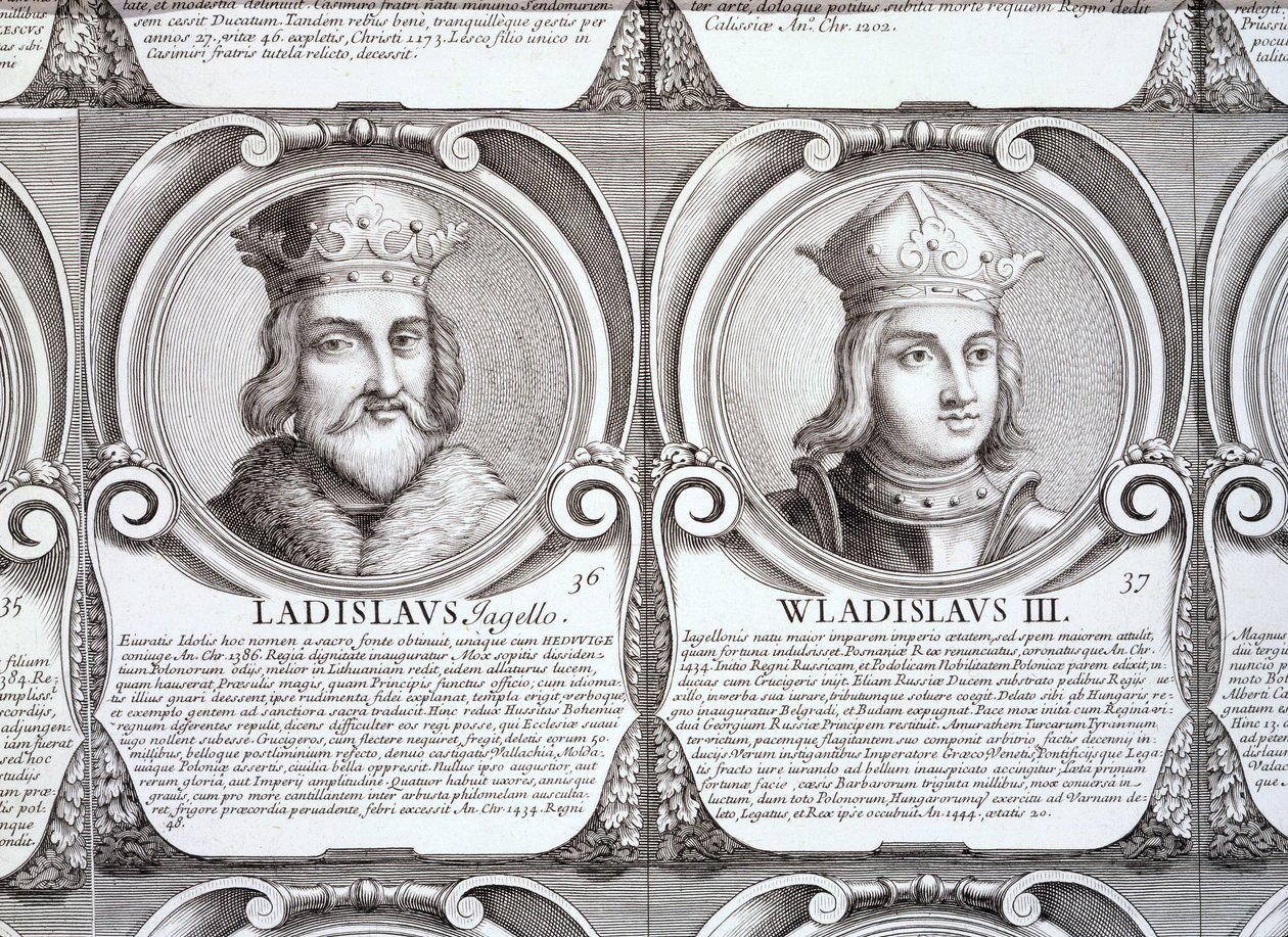 Wladyslaw II Jagiello e Wladyslaw III Warnenczyk, n. 36 e 37 da 