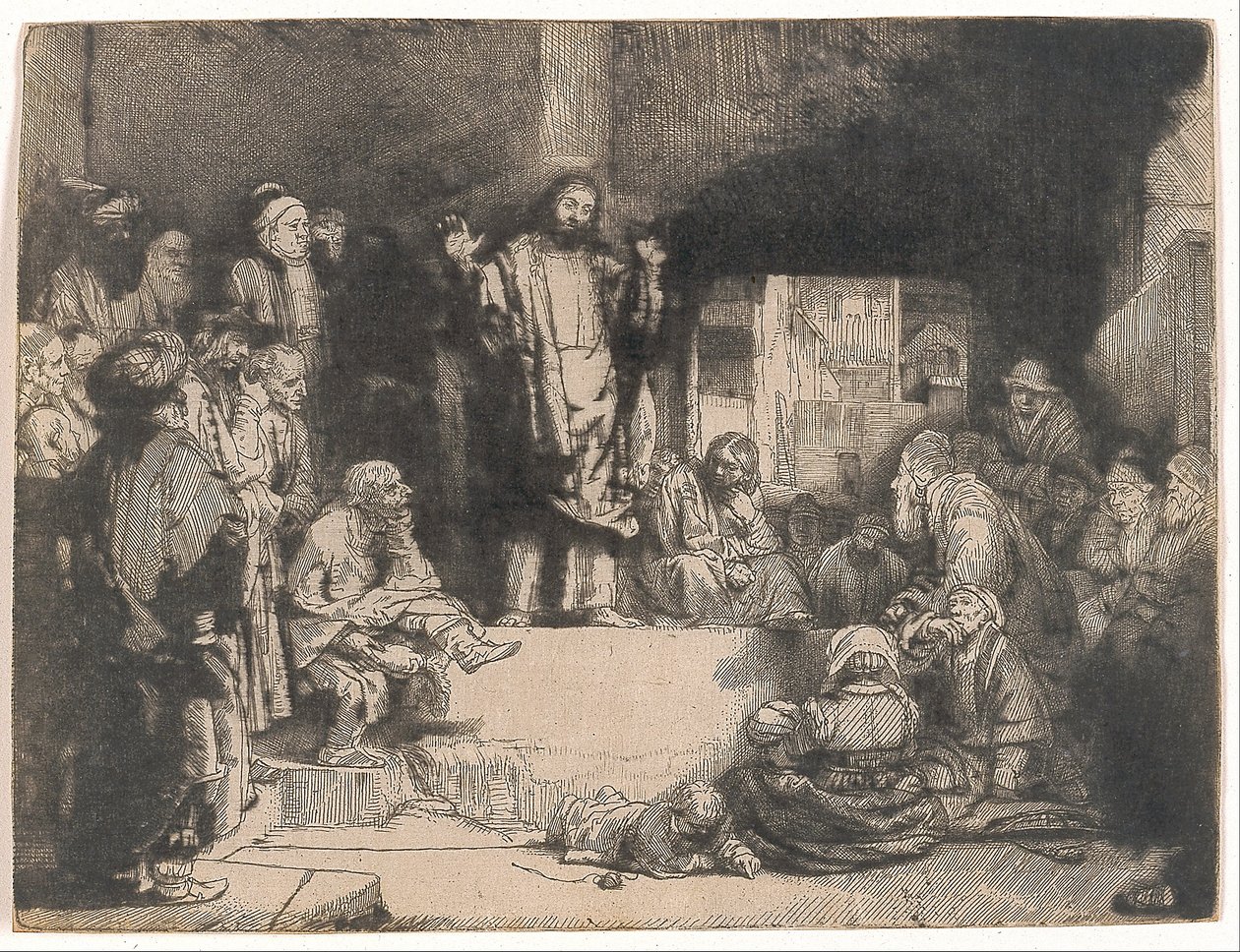 Cristo predicante (La Petite Tombe) da Rembrandt van Rijn