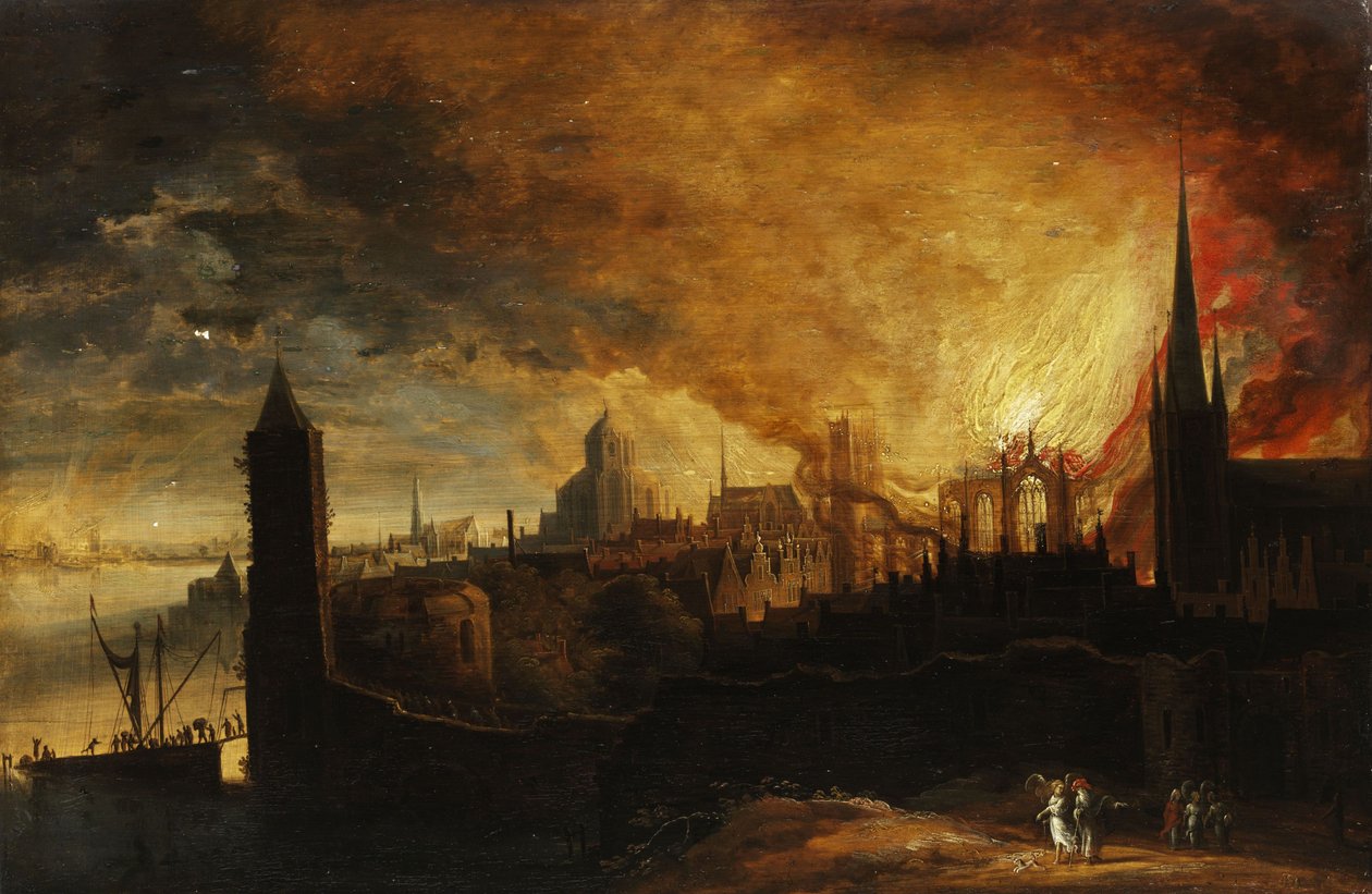 Città in fiamme con Lot, l