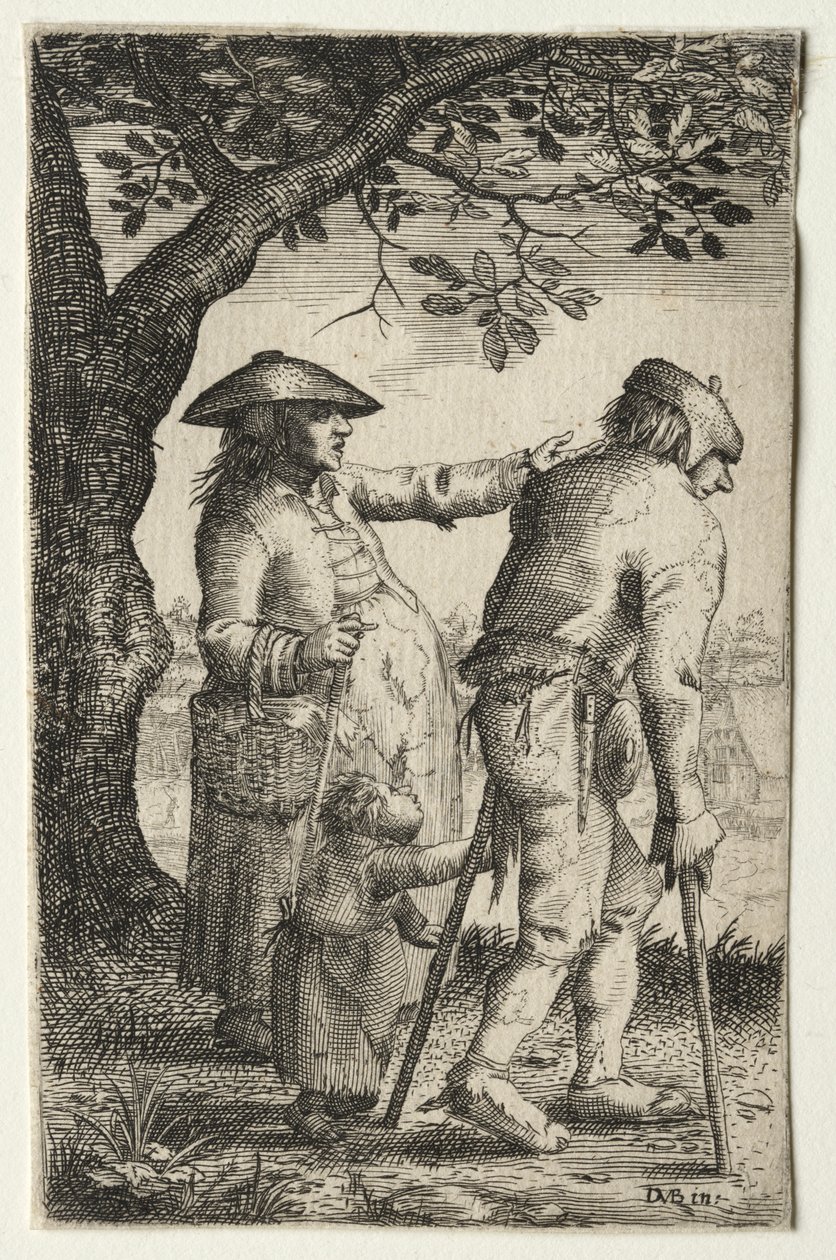 Famiglia di contadini da after David Vinckboons
