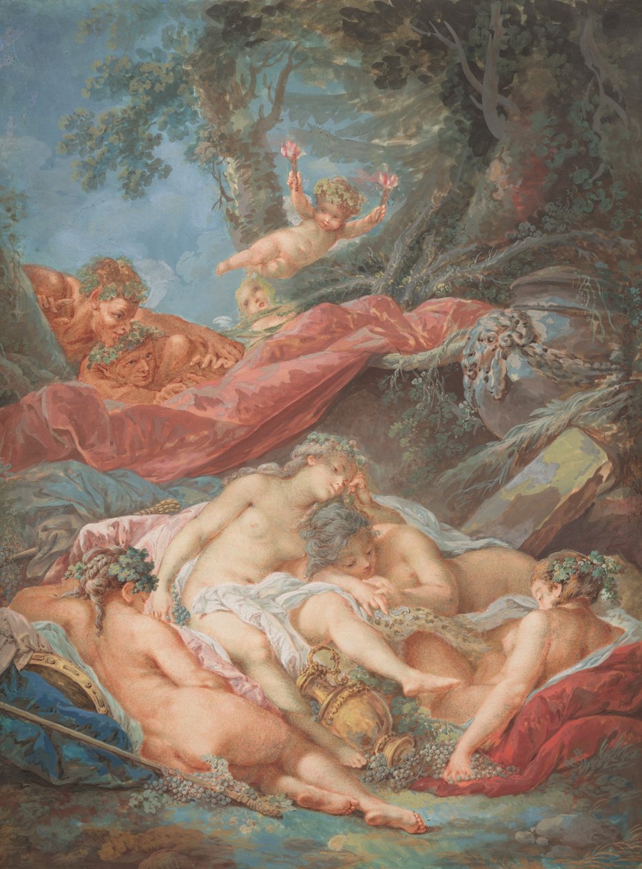 Baccanti dormienti da after François Boucher Jacques Charlier