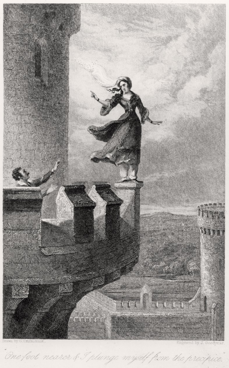 Rebecca, da Ivanhoe di Walter Scott da after George Cruikshank