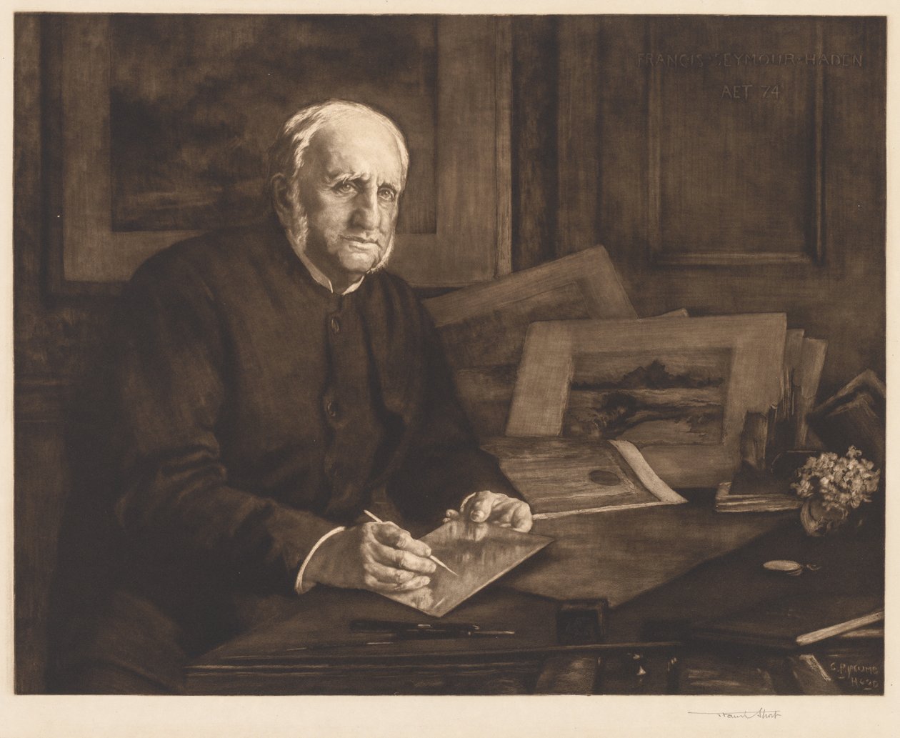 Sir Francis Seymour Haden da after George Percy Jacomb Hood