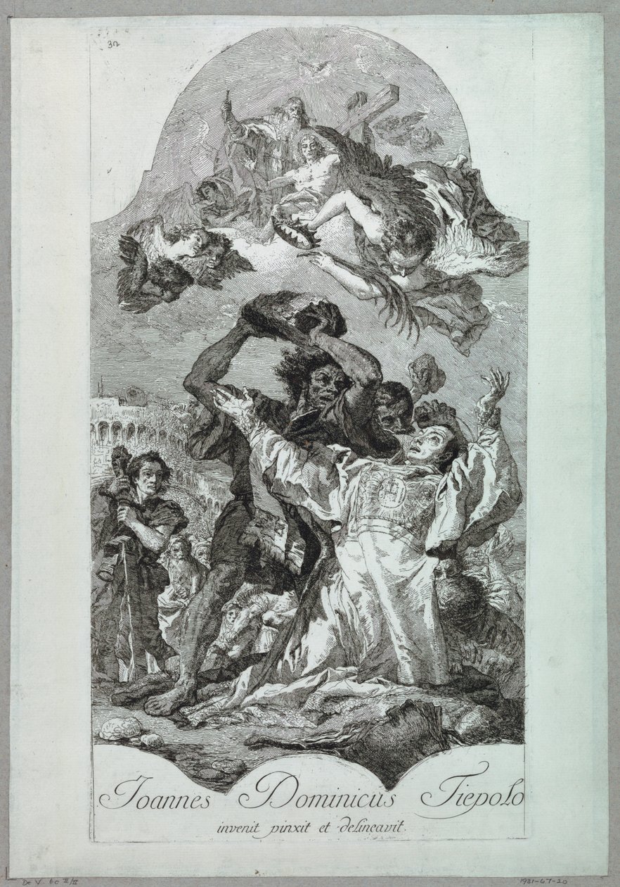 Martirio di Santo Stefano da after Giovanni Battista Tiepolo