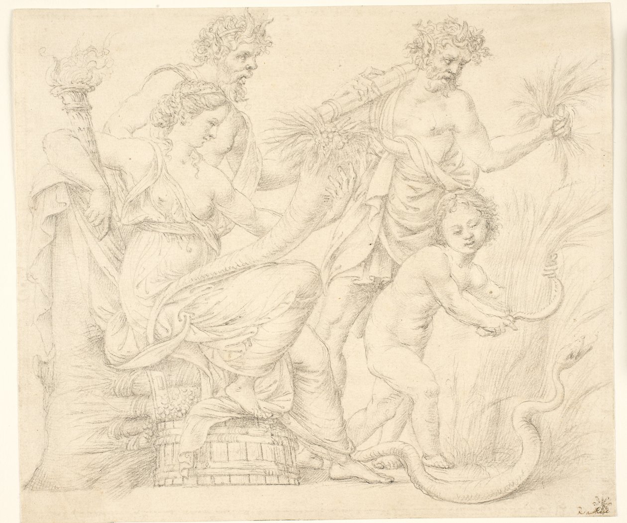 Persefone e Dioniso da after Giulio Romano