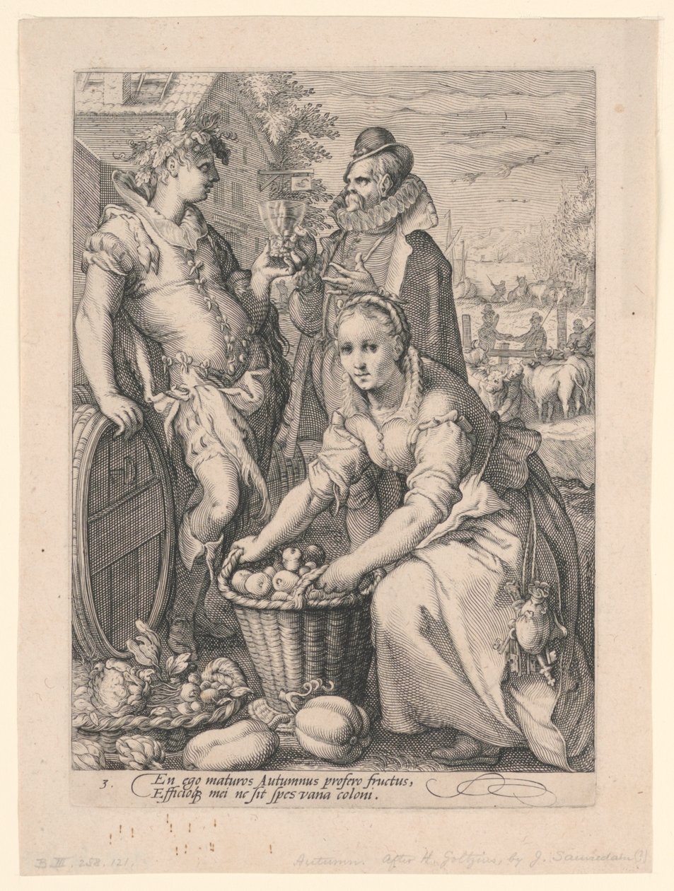 Le Quattro Stagioni (Autunno) da after Hendrik Goltzius