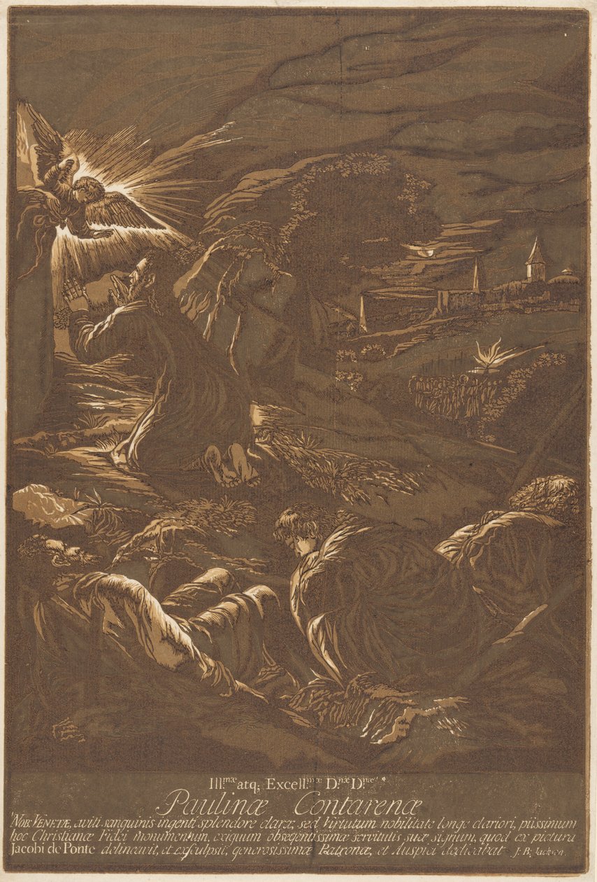 Cristo sul Monte degli Ulivi da after Jacopo Bassano John Baptist Jackson