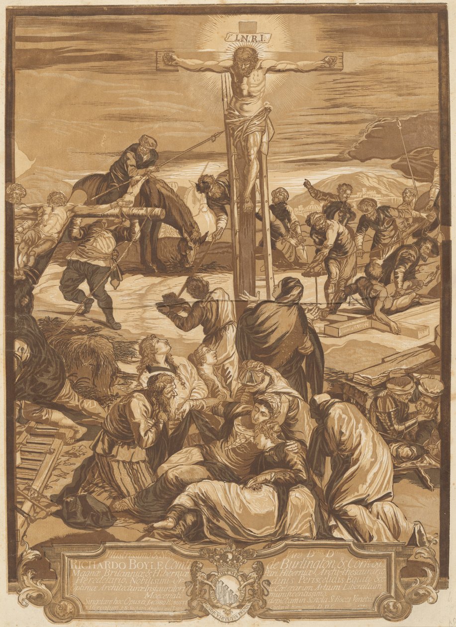 La crocifissione [Pannello centrale] da after Jacopo Tintoretto John Baptist Jackson