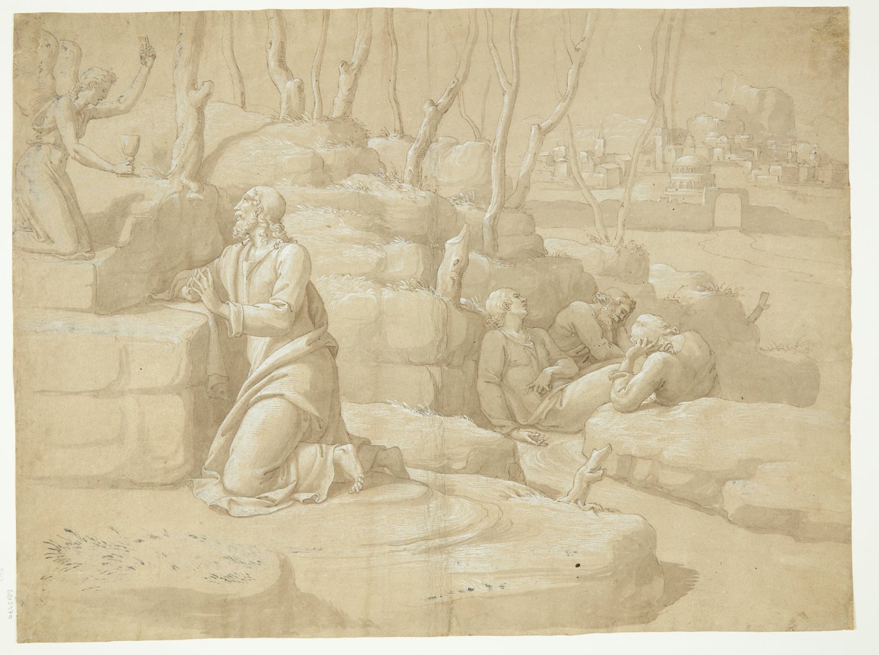 Gesù nel giardino del Getsemani da after Jacopo da Empoli