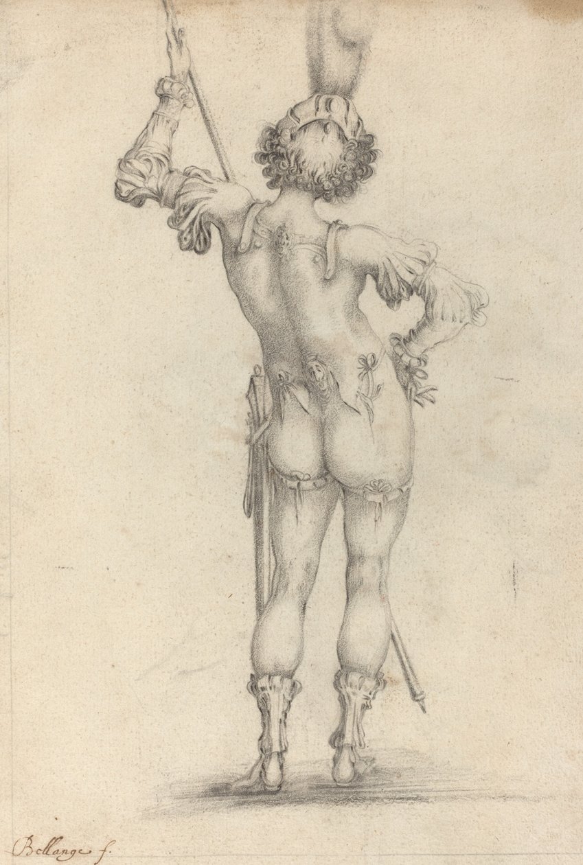 Figura in piedi (recto) da after Jacques Bellange