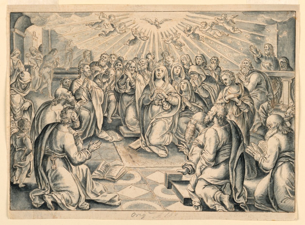 Scena dagli Atti degli Apostoli, dopo Stradanus da after Jan van der Straet, called Stradanus