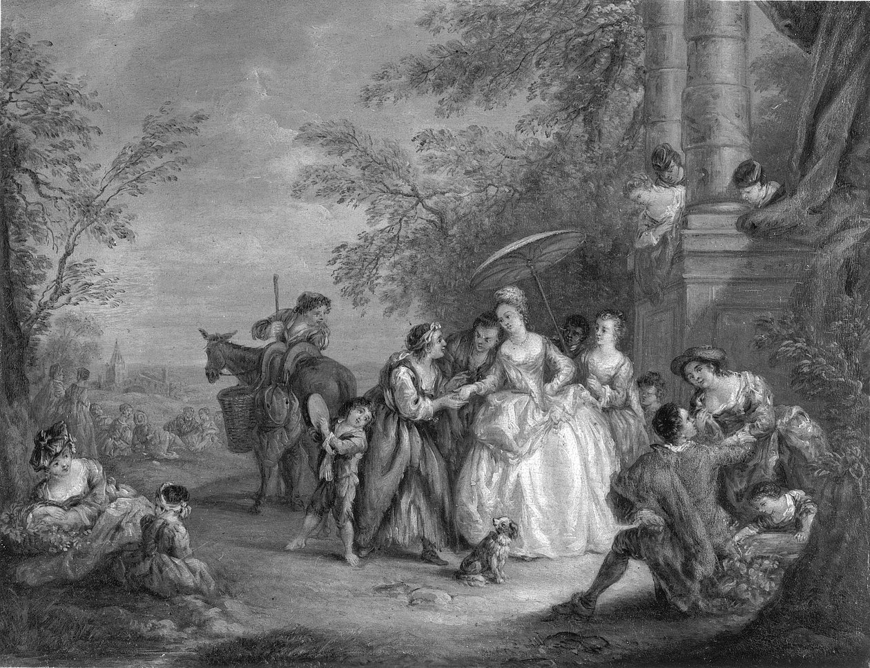 La Bonne Aventure (The Fortune Teller) da after Jean Baptiste Joseph Pater