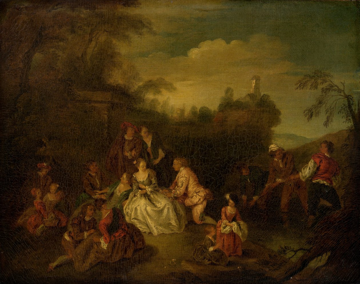 Il dono dei pescatori da after Jean Baptiste Joseph Pater