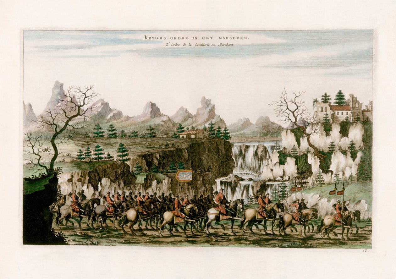Cavalleria in marcia da after Johannes Nieuhof