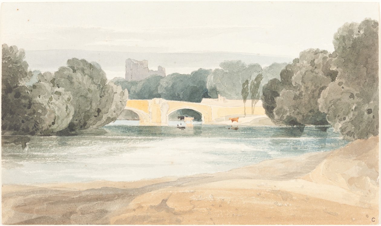 Ponte a Knaresborough da after John Sell Cotman James Bulwer