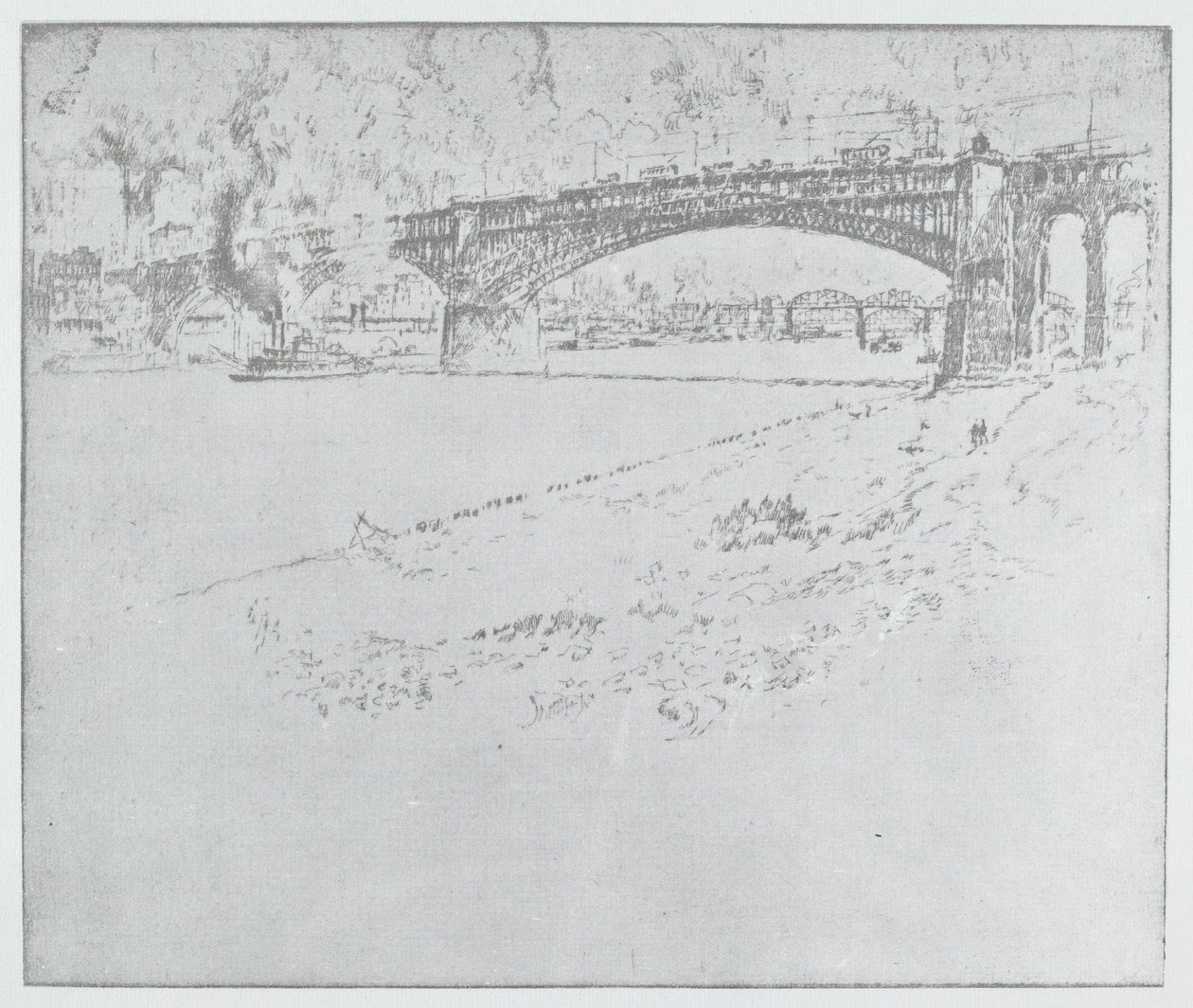 Il ponte Eads, St. Louis da after Joseph Pennell