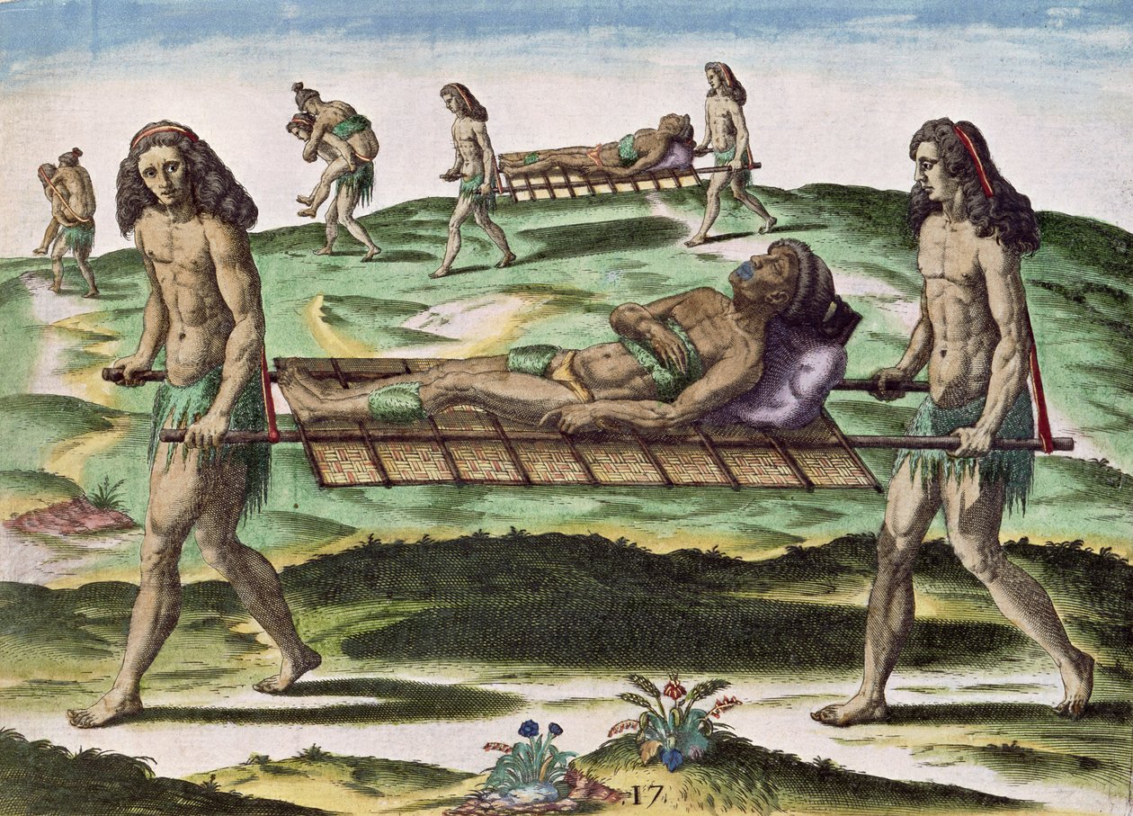 Ermafroditi che trasportano i feriti, da 