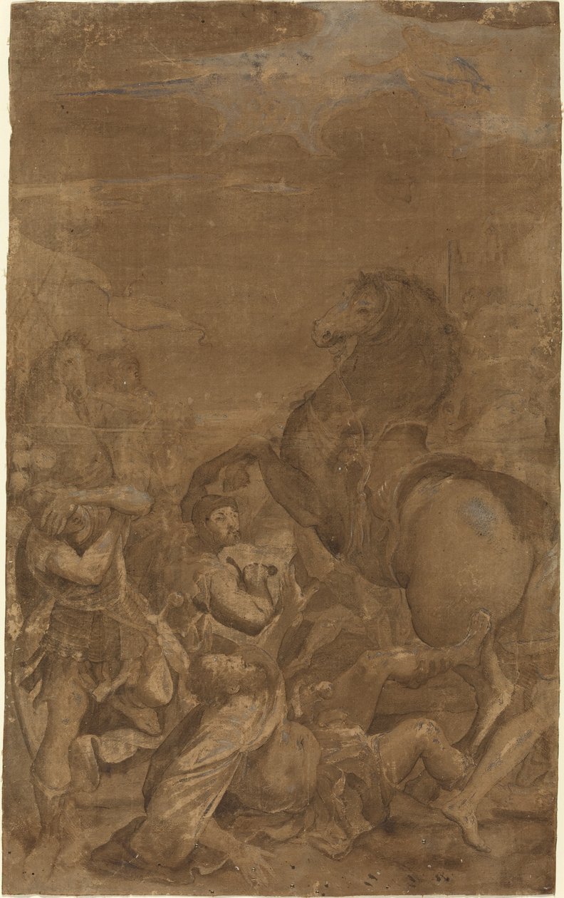 La conversione di San Paolo da after Lodovico Carracci