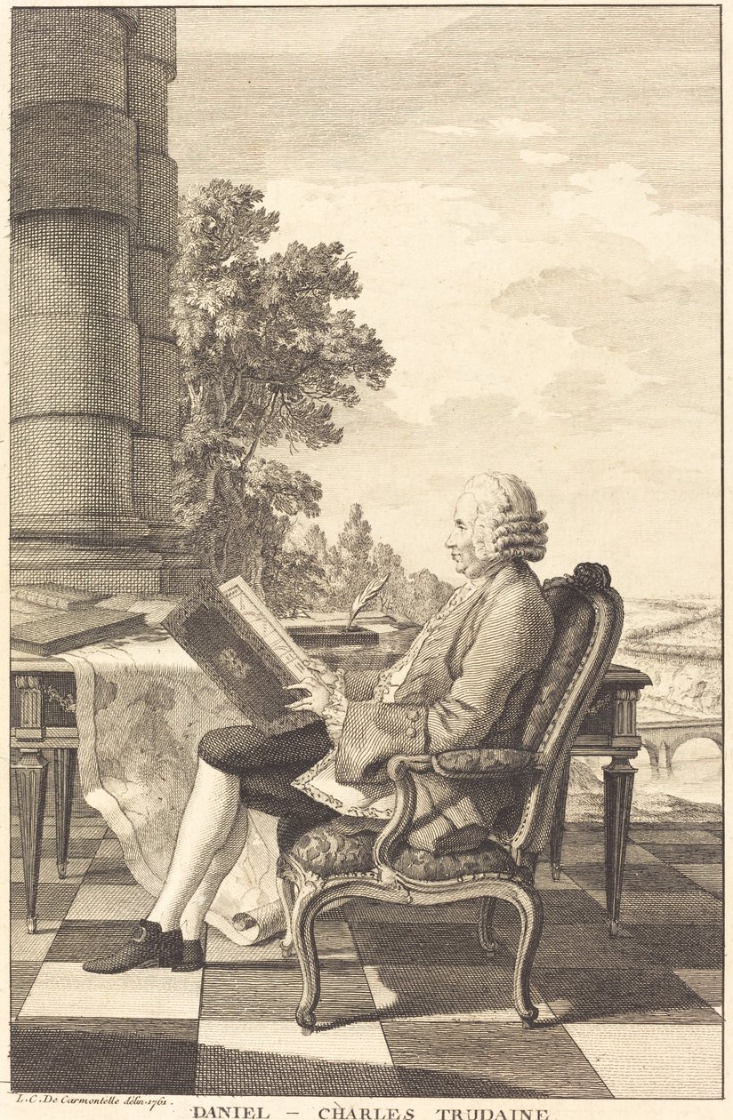 Daniel-Charles Trudaine da after Louis de Carrogis French 18th Century called Carmontelle