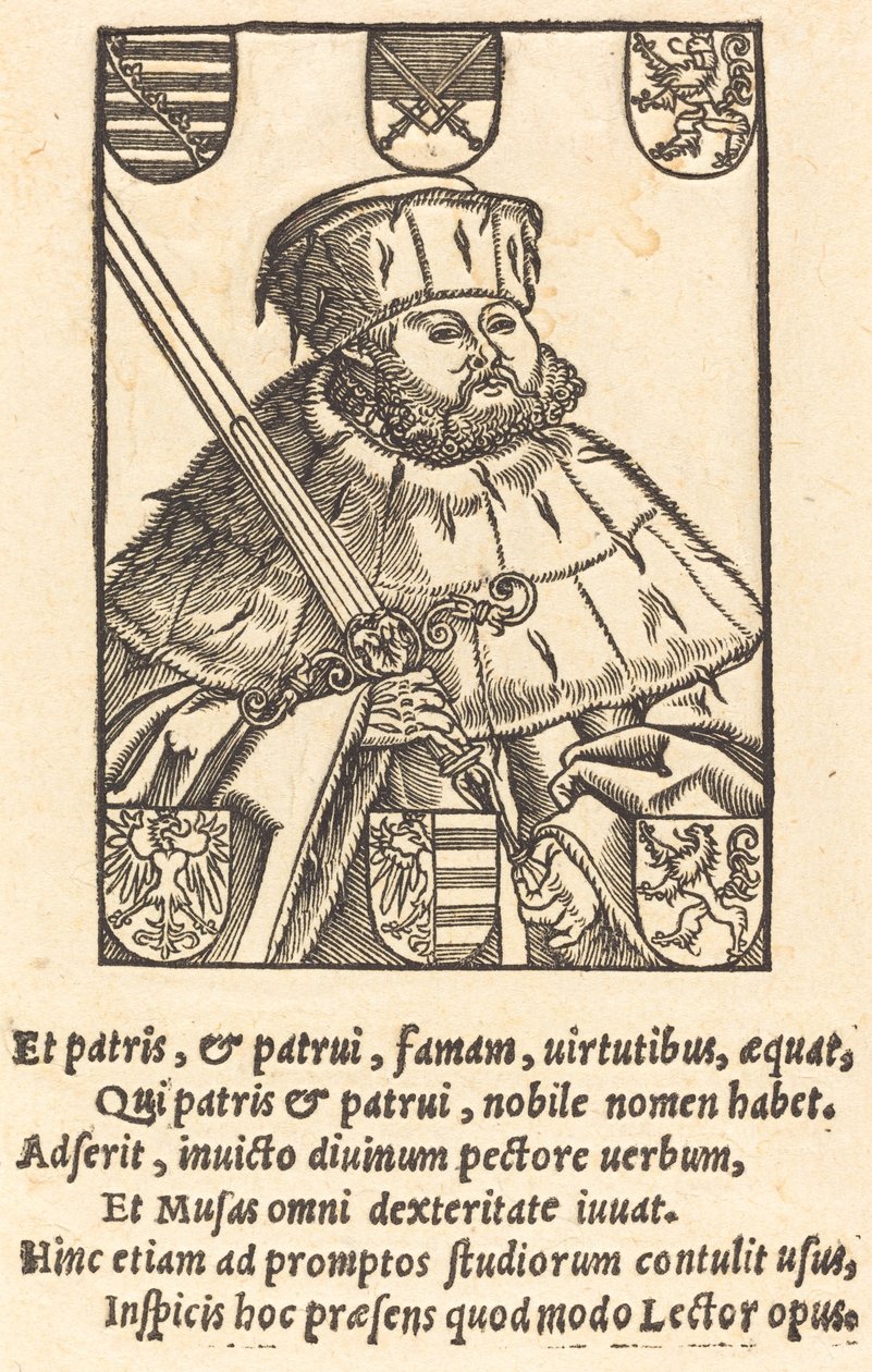 Giovanni Federico il Magnanimo, in abiti elettorali [sinistra] da after Lucas Cranach the Younger