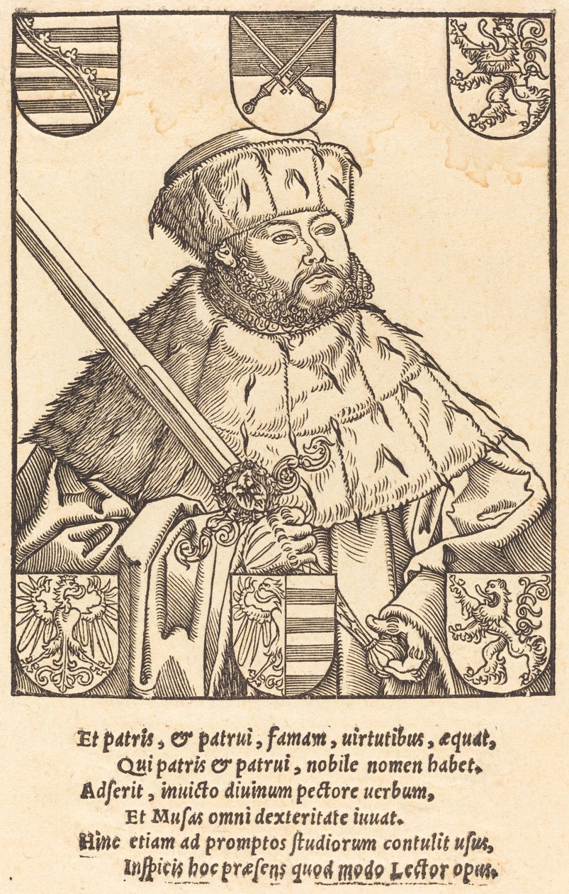 Giovanni Federico il Magnanimo, in abiti elettorali [destra] da after Lucas Cranach the Younger
