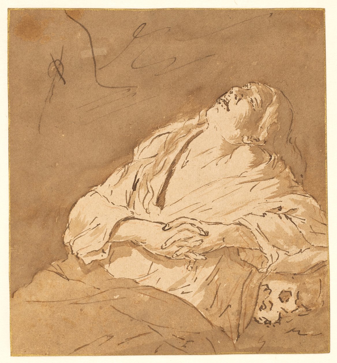 Santa Maria Maddalena in estasi da after Michelangelo Merisi da Caravaggio