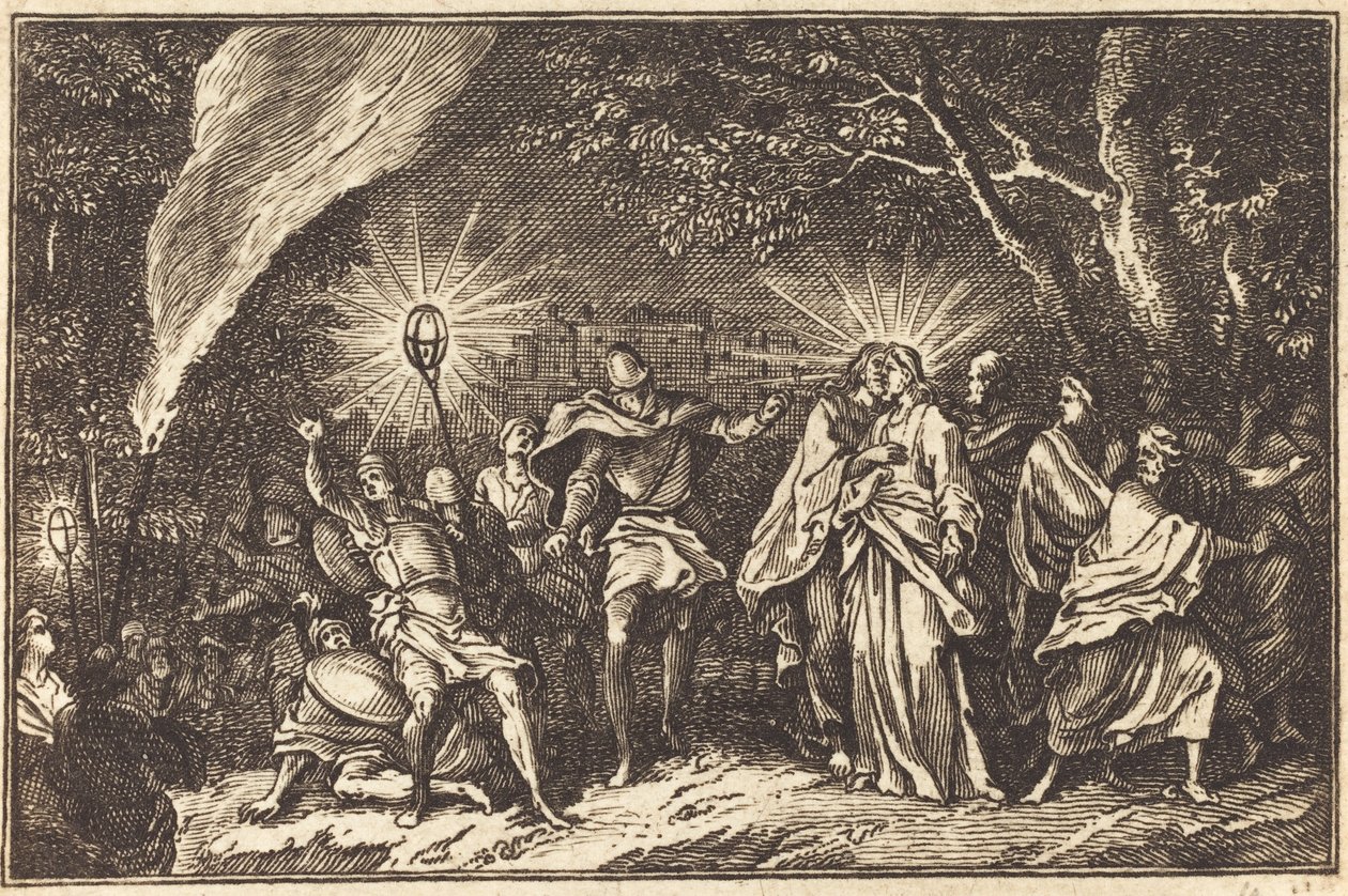 Il tradimento di Giuda da after Sébastien Le Clerc I