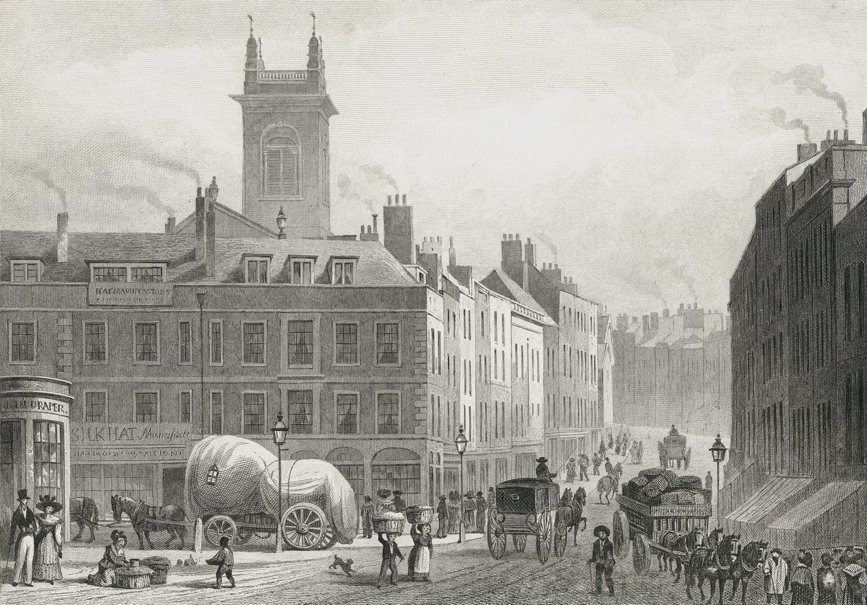 Ponte di Holborn, 1831 da Thomas Hosmer after Shepherd
