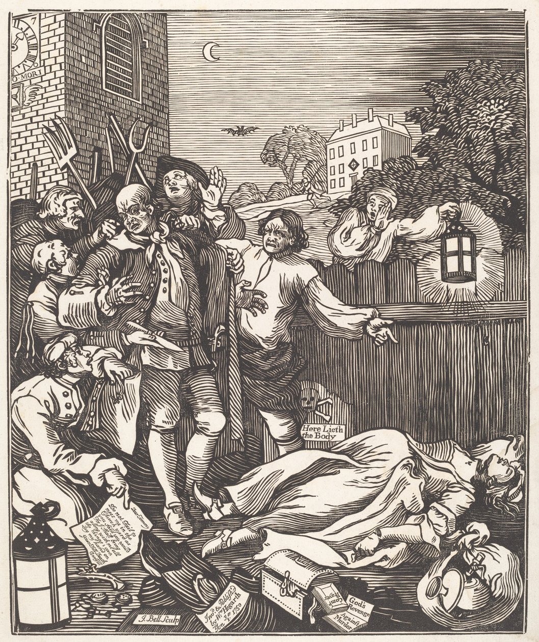 Crudeltà in Perfezione da after William Hogarth John Bell