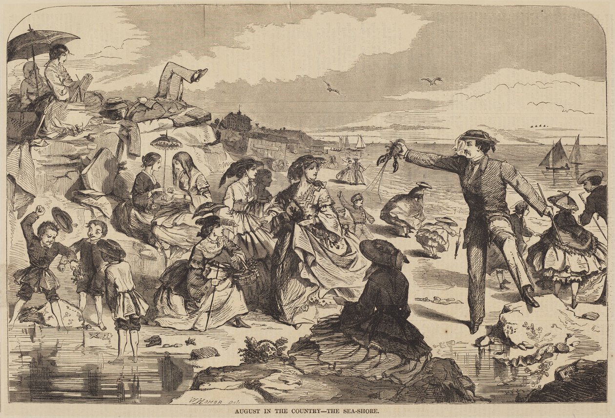 Agosto in campagna - La riva del mare da after Winslow Homer