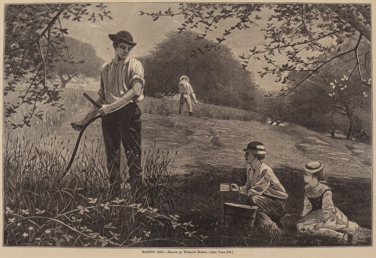 Fare il fieno da Winslow Homer