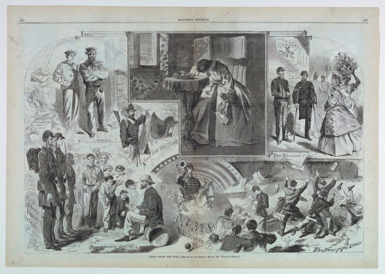 Notizie dalla guerra da after Winslow Homer