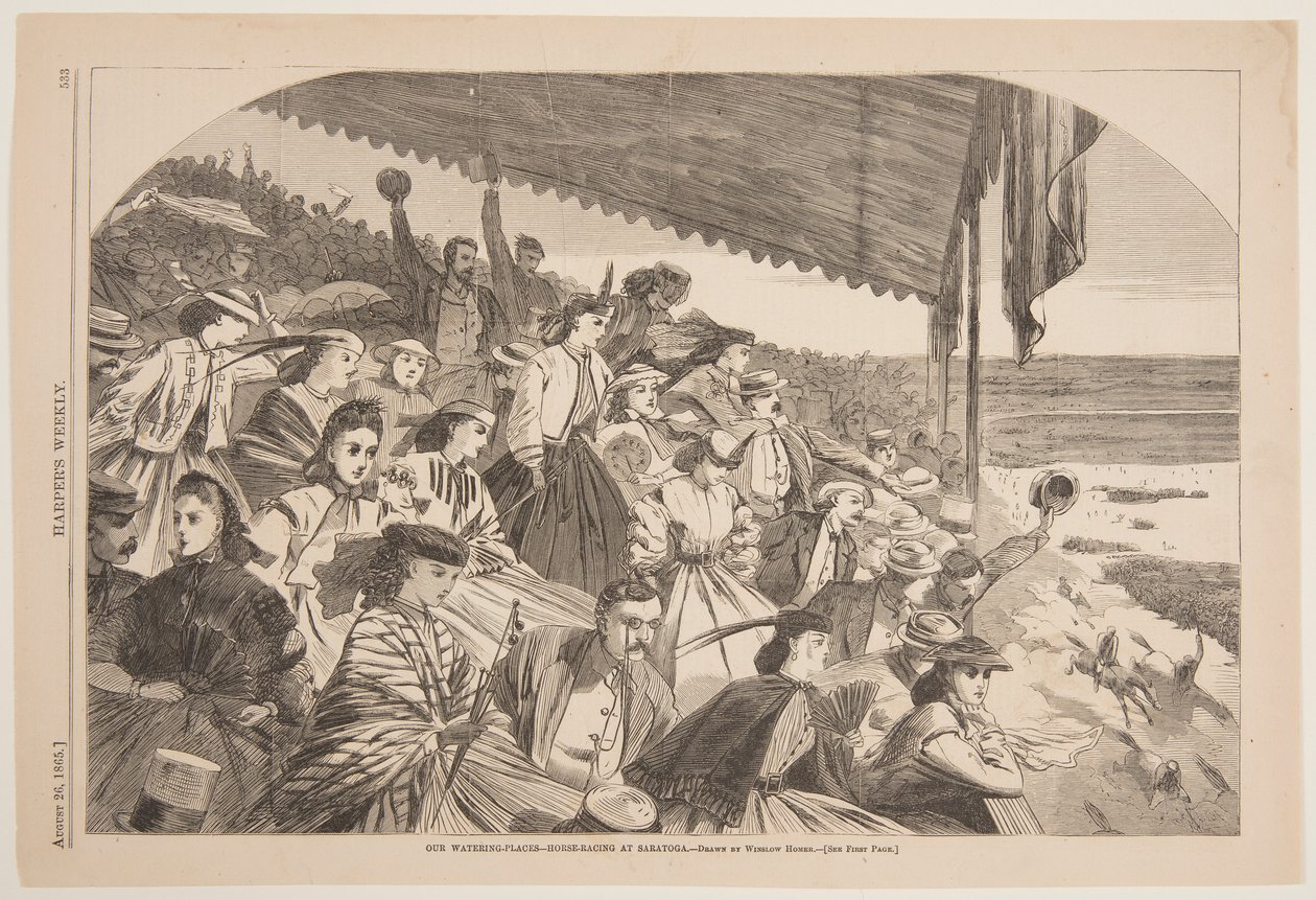 I Nostri Luoghi di Villeggiatura – Corse di Cavalli a Saratoga da Winslow Homer
