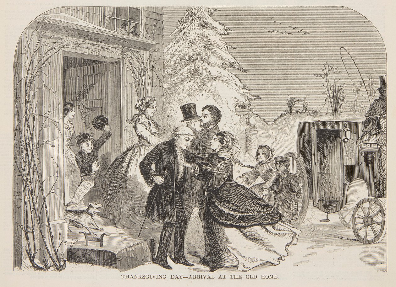 Giorno del Ringraziamento – Arrivo alla vecchia casa da Winslow Homer
