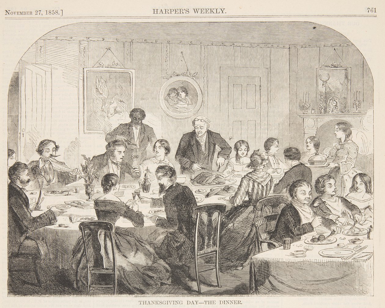 Giorno del Ringraziamento – La Cena da after Winslow Homer