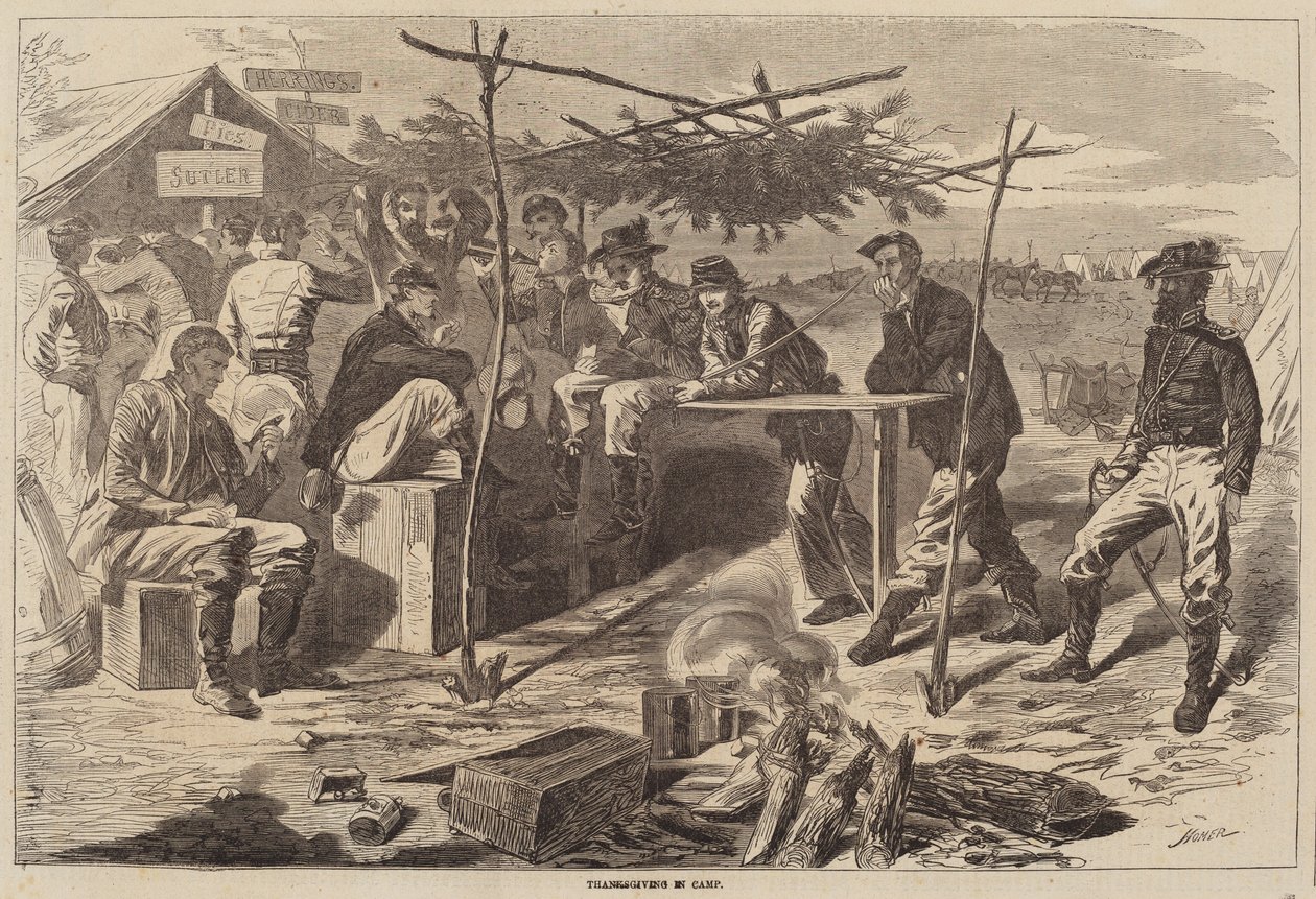 Ringraziamento nel campo da after Winslow Homer