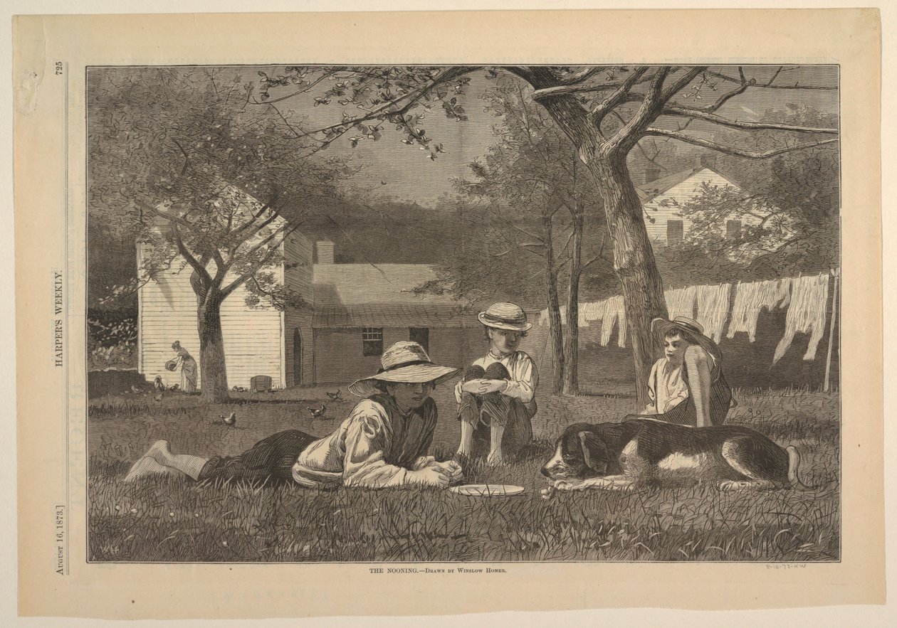 Il Riposo di Mezzogiorno da after Winslow Homer