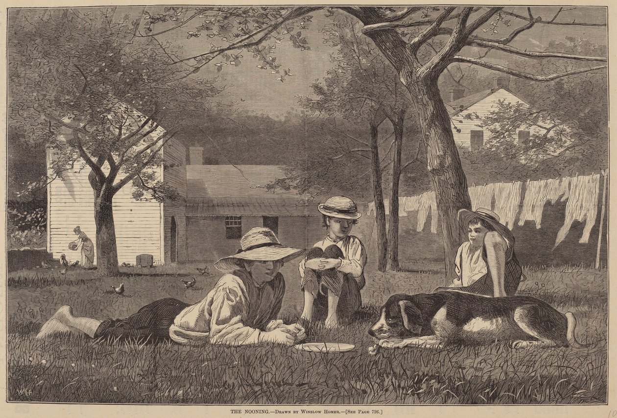 Il riposo di mezzogiorno da after Winslow Homer