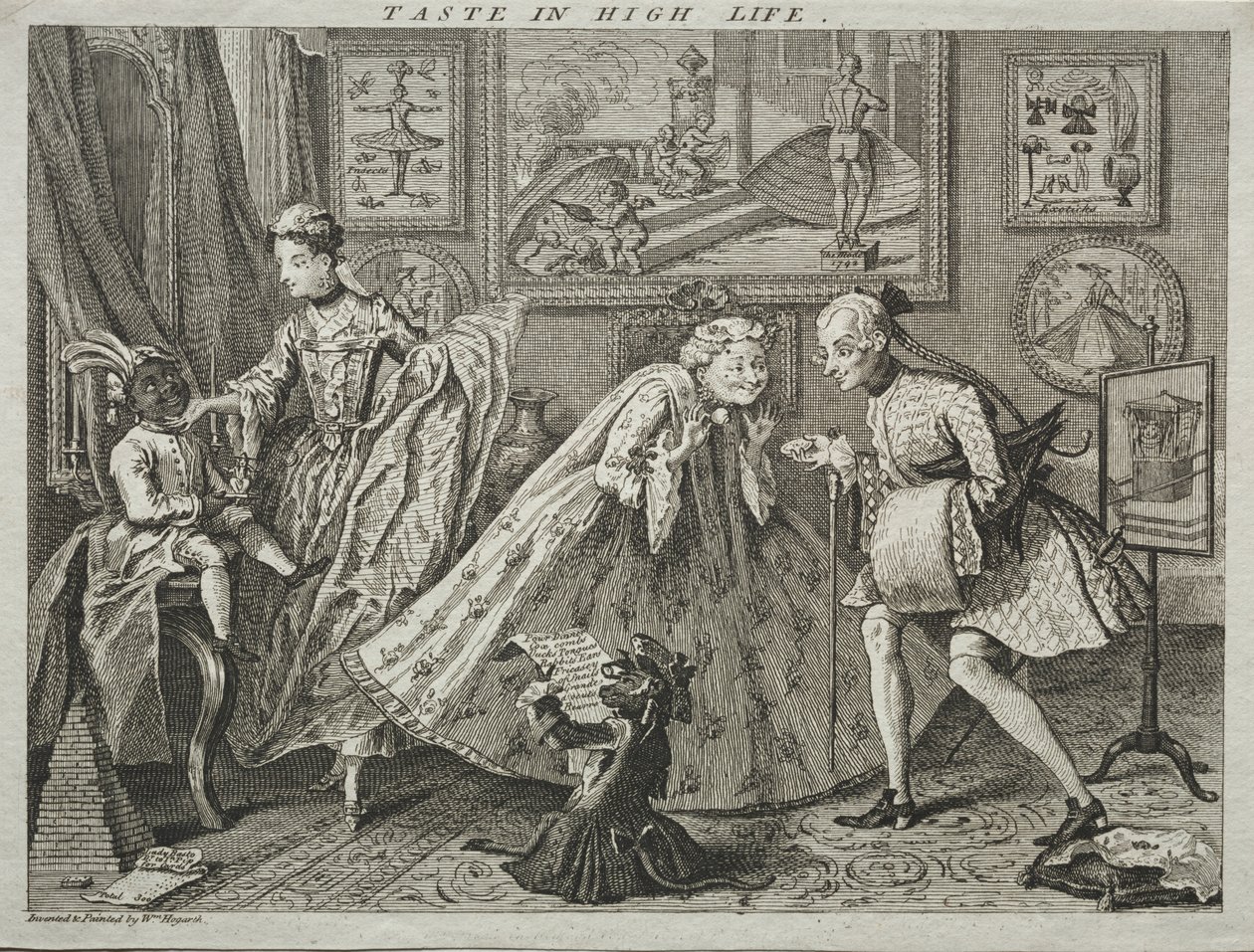 Gusto nella Vita Alta da after a design by William Hogarth