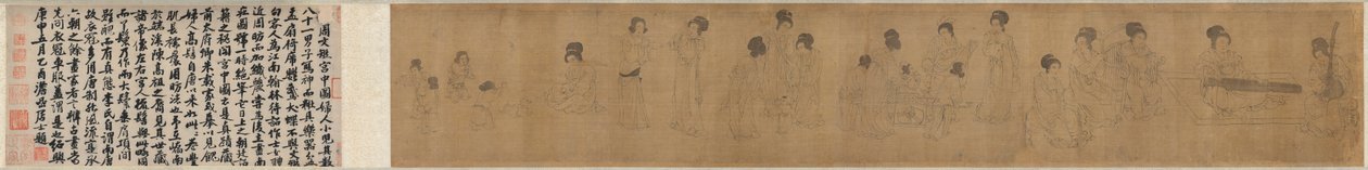 Nel palazzo da after a work attributed to Zhou Wenju