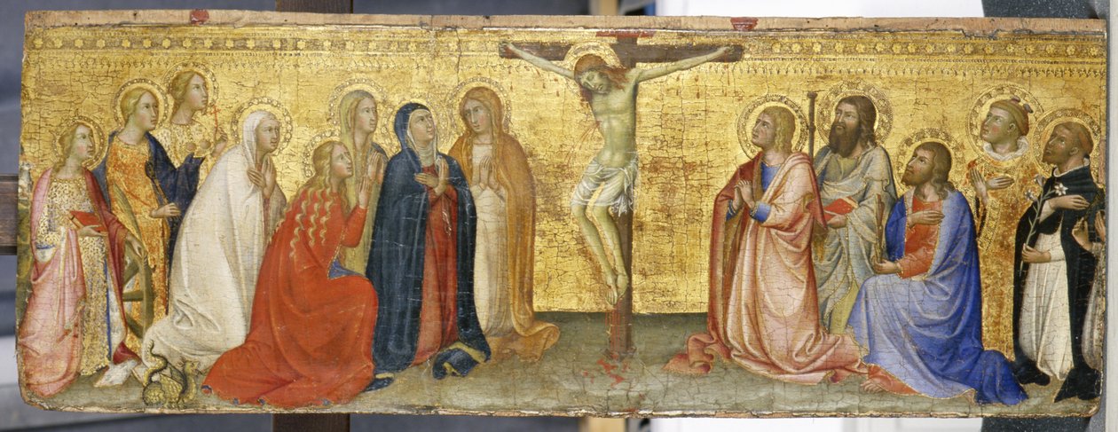 Cristo sulla croce con Maria Maddalena e altri santi da also Manfredi de Battilori Bartolo di Fredi
