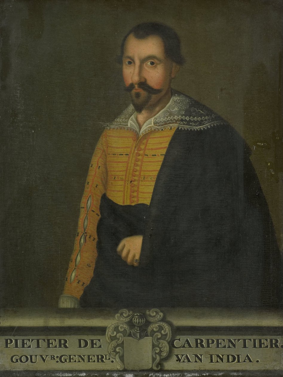 Ritratto di Pieter de Carpentier, Governatore Generale delle Indie Orientali Olandesi da anonymous (copy after)