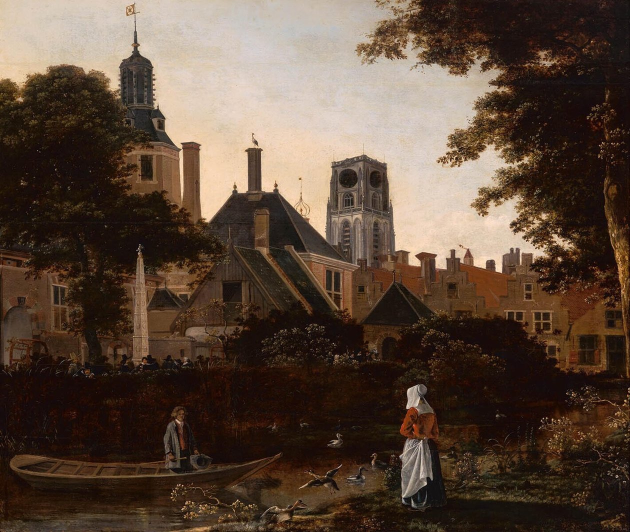 Olandese: Stadsgezicht te Rotterdam met de Sint Laurenstoren Veduta di Rotterdam, con la torre della St. Laurenskerk da anonymous 