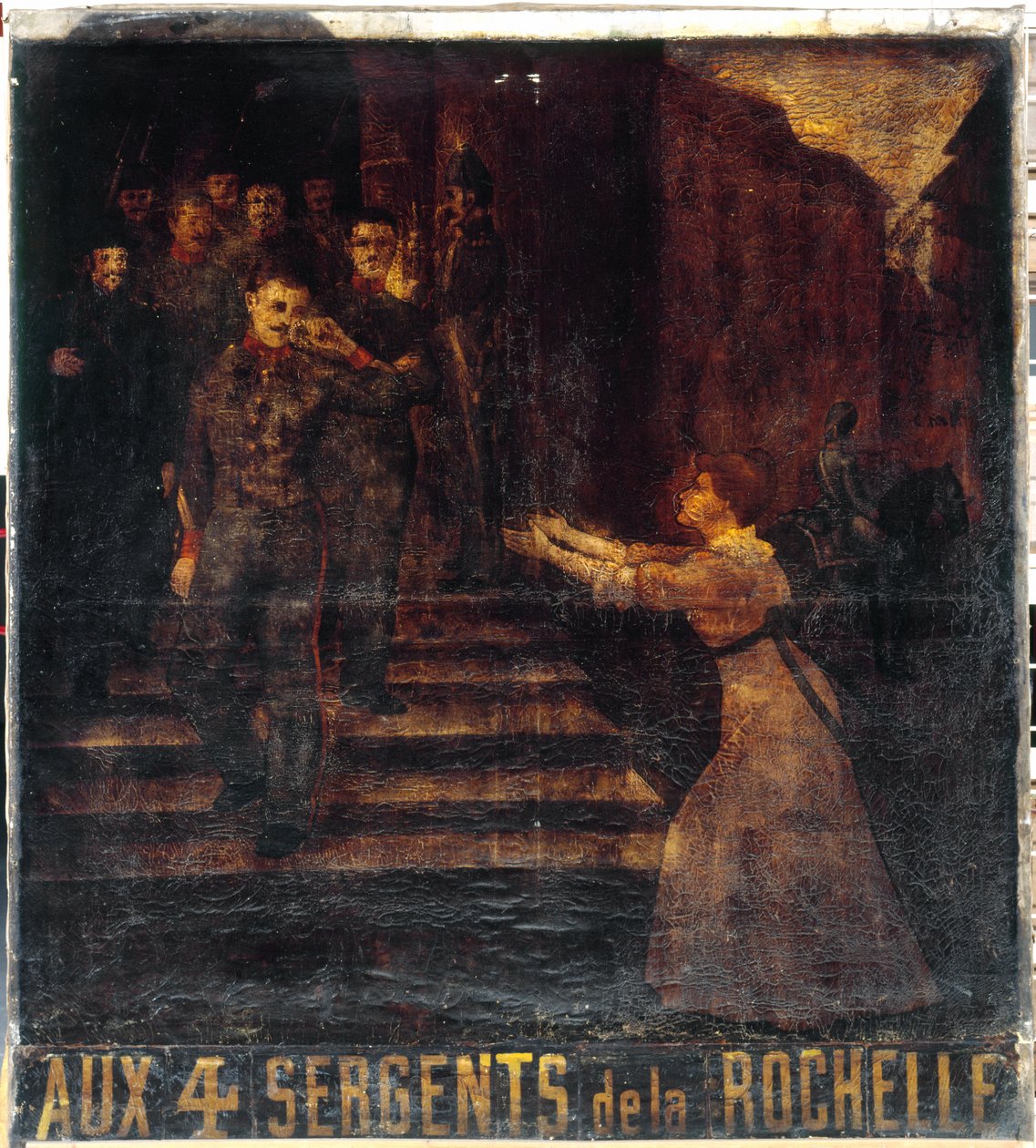 Francese: Aux quatre sergents de La Rochelle (II). Insegna dell