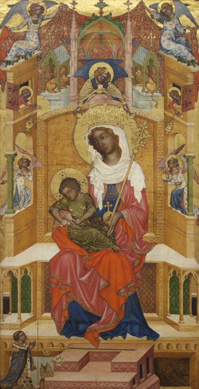 Tedesco: Maria in trono con il Bambino (Glatzer Madonna) Glatz Madonna da anonymous 