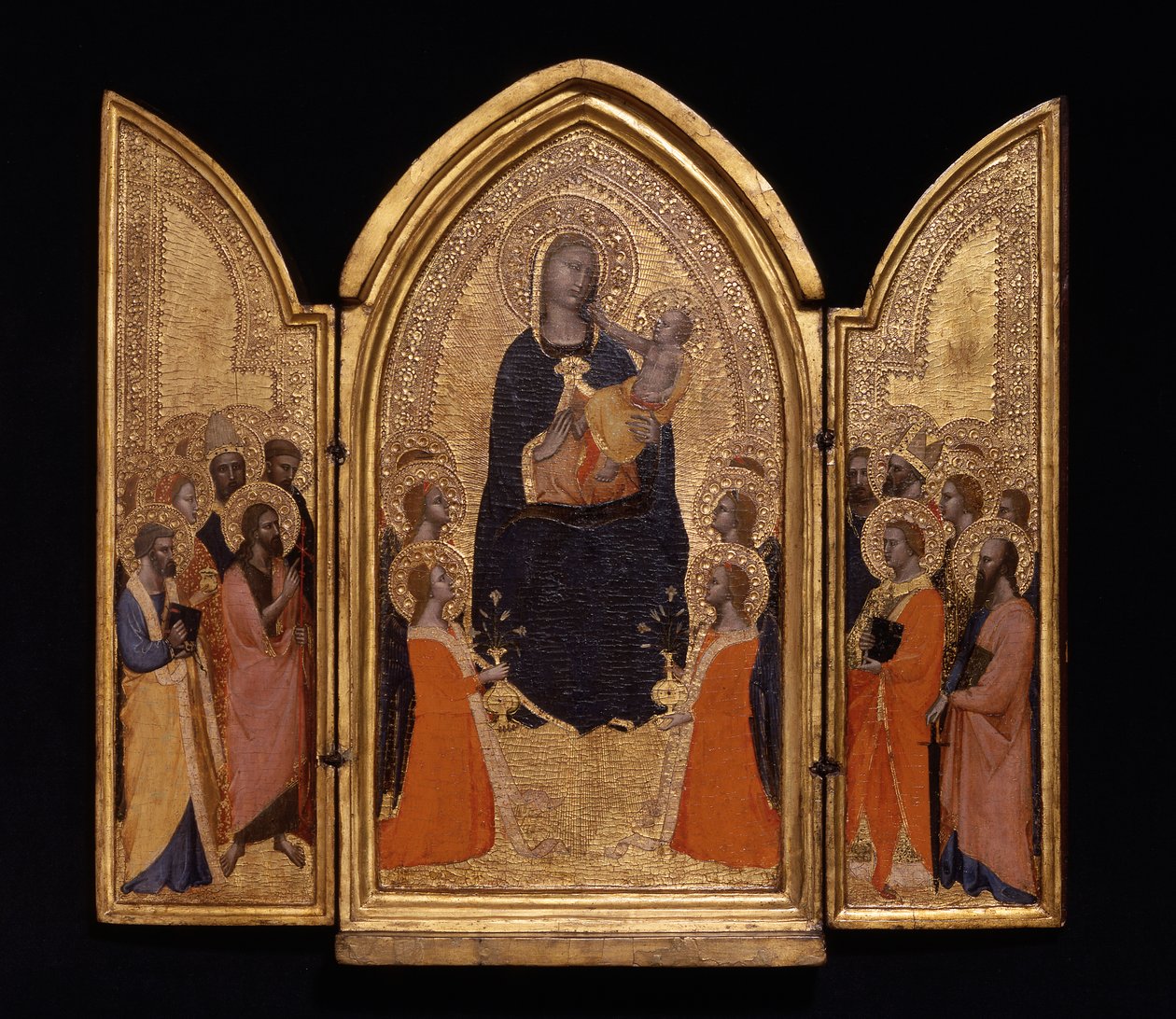 Madonna con Bambino e Santi (Trittico Sterbini) da anonymous 