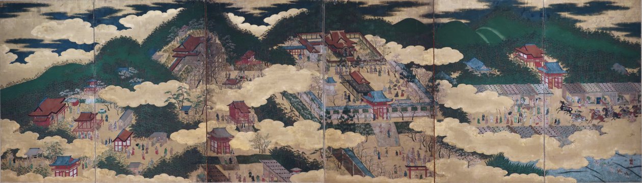 Templi di Kyoto orientale", 1600 ca, Giappone, periodo Momoyama da Anonymous