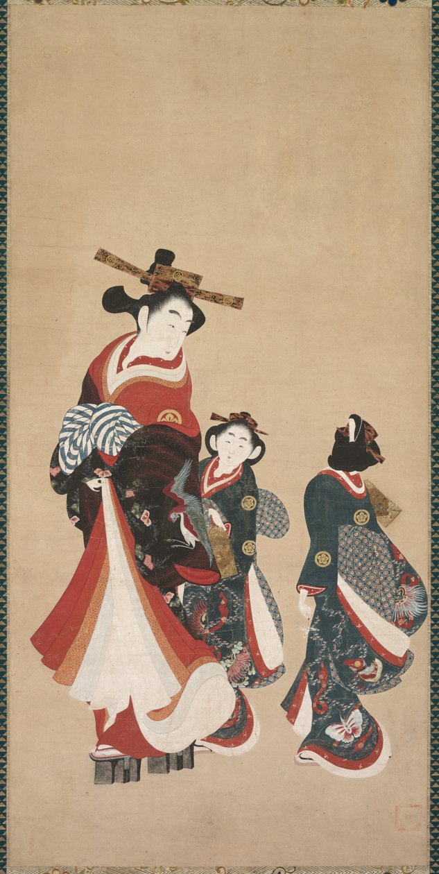 Cortigiana e assistenti da attributed to Engetsudō