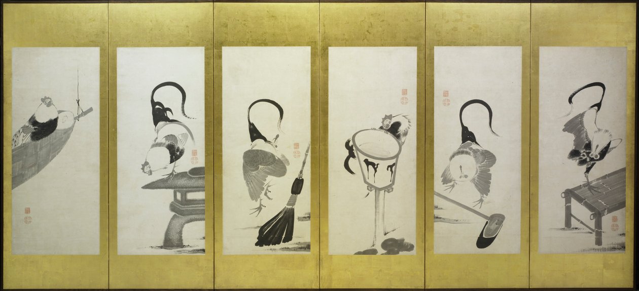 Galli e galline da attributed to Itō Jakuchū