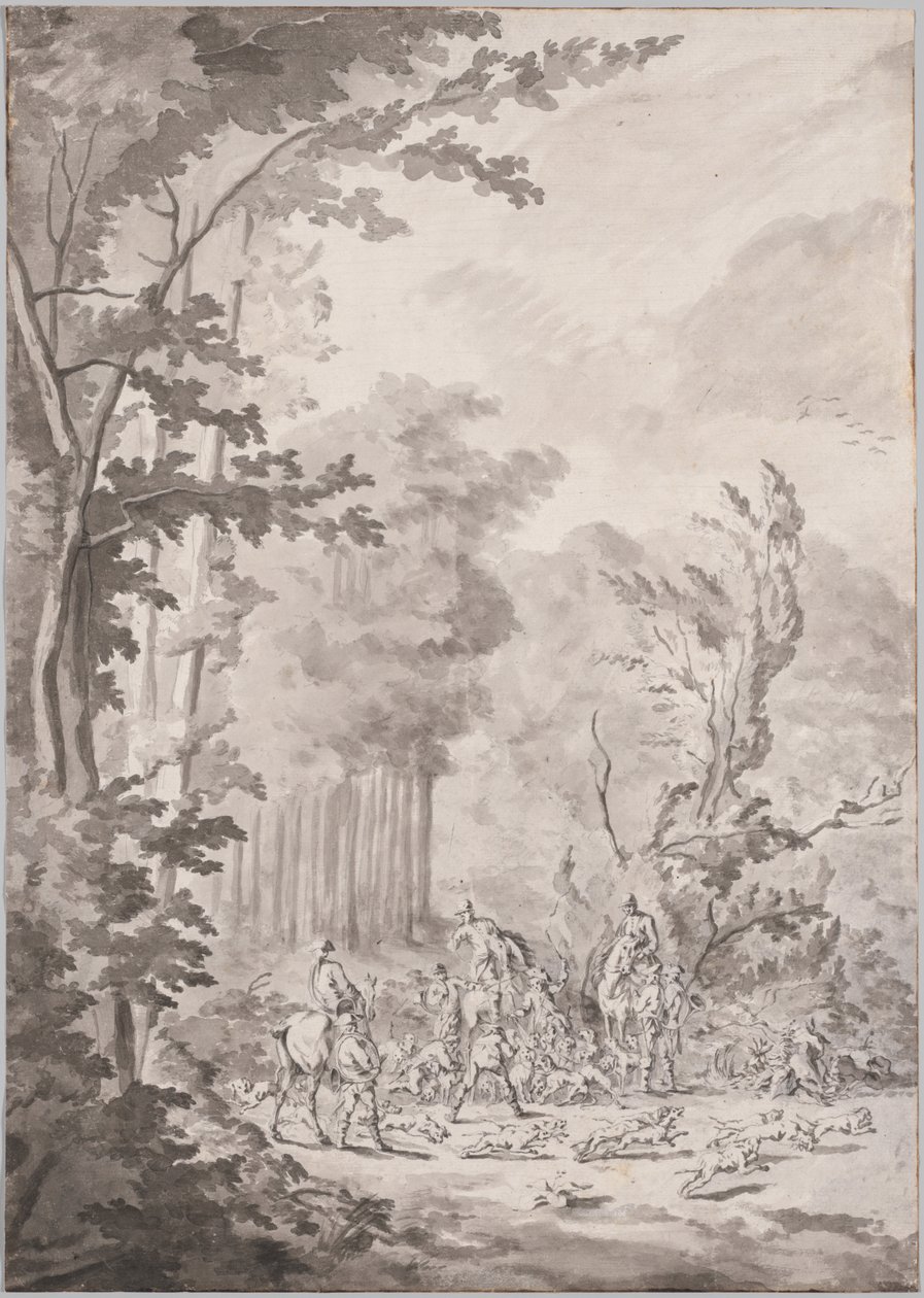 Una festa di caccia a Marly da attributed to Jean Baptiste Martin, Le Vieux